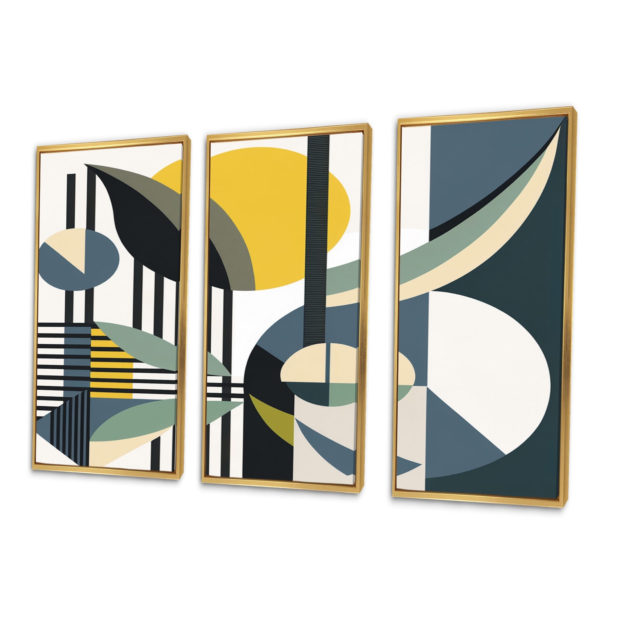 Designart "Vintage Midcentury Graphics I" Modern Midcentury Framed
